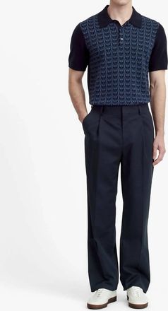 Tiger Of Sweden Erros Cotton-Cashmere Polo In Bruised Blue