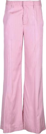 Dondup Janice Wide Broeken - Dames - Wijde Broeken - Roze - S - Broeken