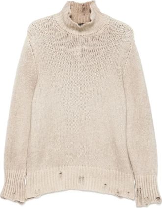 Avant Toi Truien & Vesten, Heren, Beige, M, Trui met col