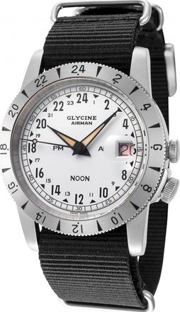 Glycine GL0376 Mens Airman Watch - Silver