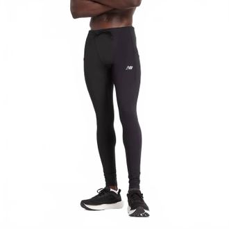 New Balance MenS Athletics Heat Pocket Tight Pants In Black
