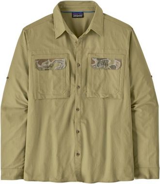 Patagonia L/S Self Guided Sun Shirt Hemd f&uuml;r Herren | oliv