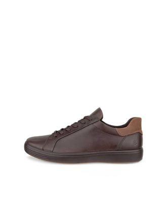 Ecco Mens Soft 7 Sneaker In Mocha/cocoa Brown