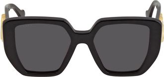 Gucci Grey Geometric Ladies Sunglasses GG0956S 003 54