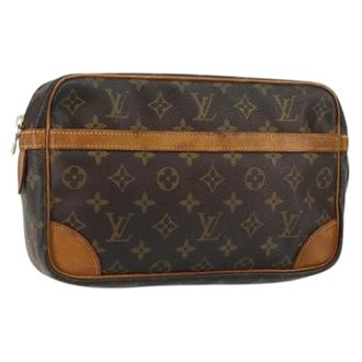 Louis Vuitton Clutch in Canvas Pre-owned - - Pre-owned - Donna - Marrone - ONE SIZE