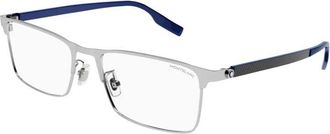 Montblanc MB0187O 002 Silver 54mm