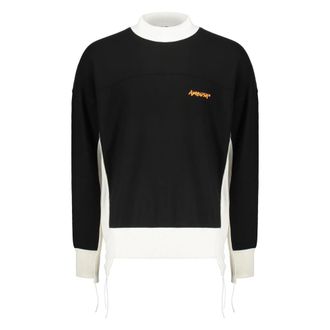 AMBUSH Sweatshirts, male, Black, M, Striped crew-neck sweatshirt