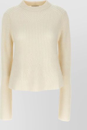 Loulou Studio cosmo crew neck ribbed knit sweater