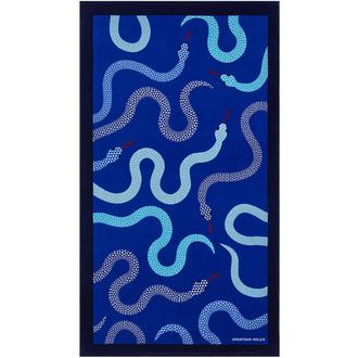 Jonathan Adler Eden Beach Towel in Serpent Chic Blue at Nordstrom