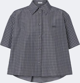 Loewe Checked cotton-blend shirt