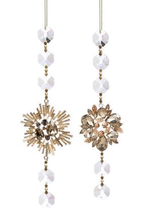 Mark Roberts Jeweled Starburst Ornament, Set of 6 in Gold at Nordstrom