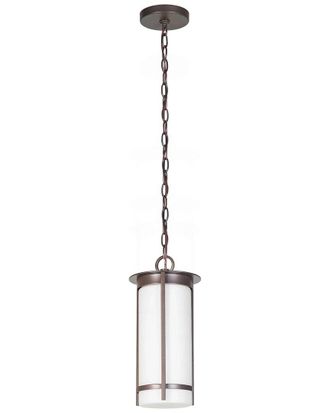 Eglo Eglo Truxton 1 Light Mini Pendant With Graphite Finish & White Glass Shade