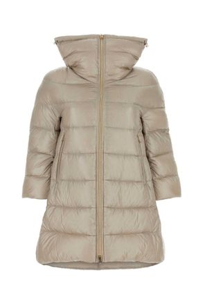 Herno Beige High Neck Down Jacket