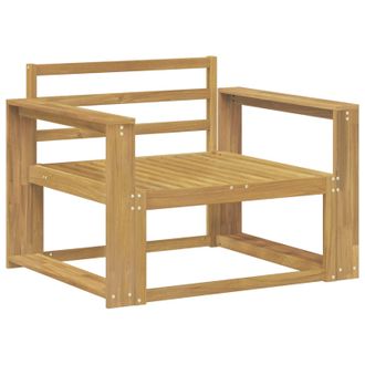 vidaXL Sof&aacute; Intermedio De Exterior Madera De Acacia S&oacute;lida Blanco Vidaxl