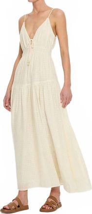 Kivari Chantelle Maxi Dress In Cream