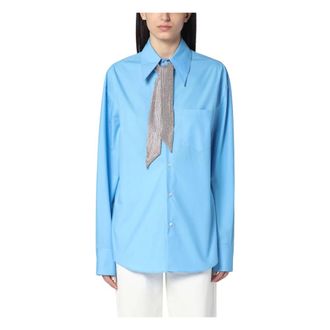 Giuseppe Di Morabito Dames, Blouses & Shirts, Blauw, Maat: M
