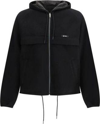 Prada Polyester Shell Jas met Ritssluiting - Heren - Zomerjassen - Zwart - S - Polyester - Jassen