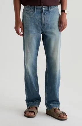 AG - Adriano Goldschmied Archie Officer Straight Leg Jeans in 17 Years Sommelier at Nordstrom, Size 34 X 32