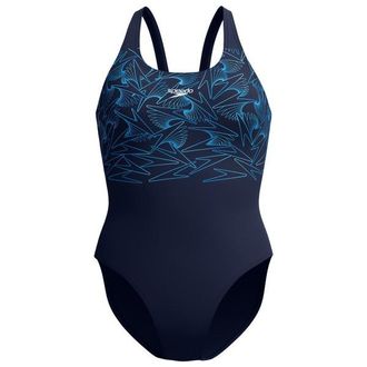 Speedo Hyperboom Placement Muscleback Badeanzug f&uuml;r Damen | blau