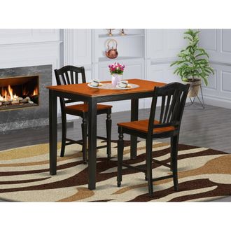 East West Furniture 3 Pcpub Table set-pub Table and 2 bar stools