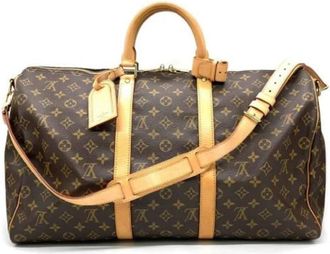 Louis Vuitton Vintage, unisex, Bruin, ONE Size, Pre-owned Canvas Weekendtas