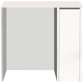 Dmora Bajo el armario emile, Mueble de baño, Contenedor de lavabo, Mueble fregadero, 94x60 h88 cm, Blanco - Dmora