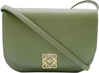 Loewe Pre-owned Shoulder Bag - Dames - Vintage Schoudertas - Groen - ONE Size - Leer - Vintage
