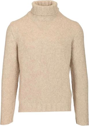Fedeli Truien & Vesten, Heren, Beige, XL, Kasjmier, Turtleneck Trui