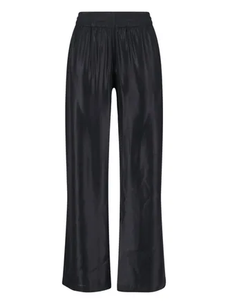 Diesel Mid-Rise Black Pants With Adjustable Waist And Subtle Logo
