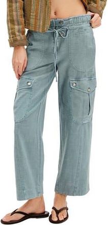 Free People Park Ave Cotton Cargo Pants in Autumn Sky at Nordstrom Rack, Size Medium
