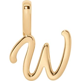 Made by Mary Script Initial Charm Gold Vermeil in Gold Vermeil Initial W at Nordstrom