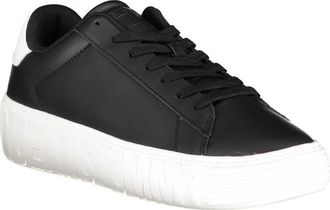 Tommy Hilfiger Leather and Polyurethane Sneaker - Black