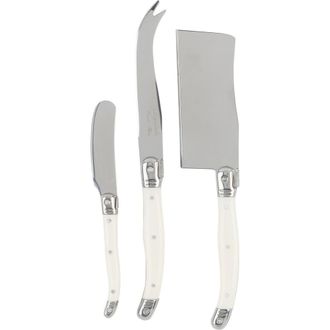 French Home Set of 3 Assorted Laguiole Cheese Knives in Ivory at Nordstrom Rack