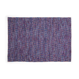 HAY Radio Teppich, 140 x 200 cm, rot / blau