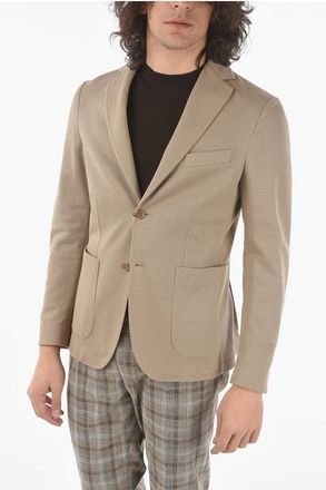Corneliani CC COLLECTION cotton side vents 2-button blazer size 50