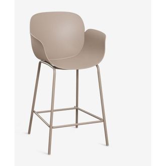 Sklum Taburete Alto En Polipropileno Y Acero Lynette Sklum