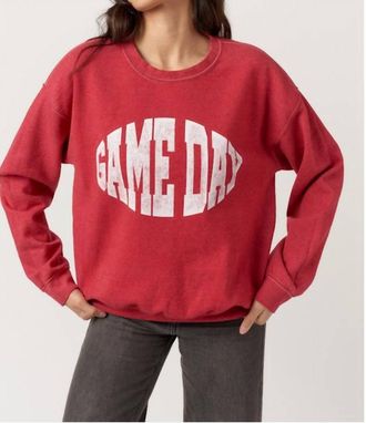 Bloomingdale's Game Day Football Sweatshirt In Red
