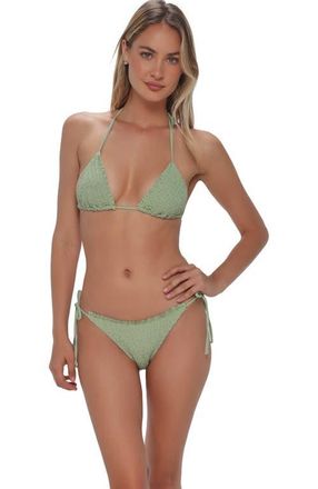 Swim Systems Kali Triangle Bikini Swimsuit Top in Aloe Lurex at Nordstrom, Size 3X-Large