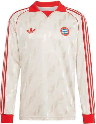 adidas Mens Ls Jsy Football Shirt in Linen - Brown - Size X-Small