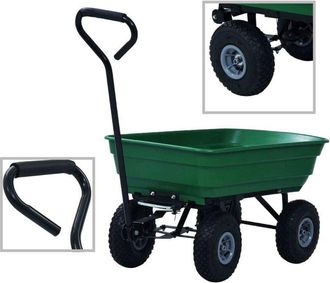 vidaXL Vidaxl - Carrito De Mano Basculante Para Jard&iacute;n 300 Kg 75 L Verde