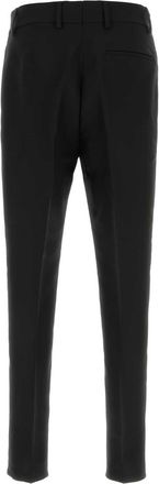 Ferragamo Nero Exterior: Viscose Virgin Wool Pantaloni Trousers