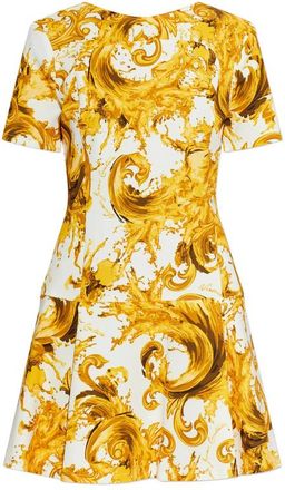 Versace Jeans Couture Printed Short-sleeves Dress