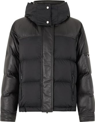 Moorer Verresn Padded Jacket - Dames - Winterjassen - Zwart - XS - Leer - Jassen