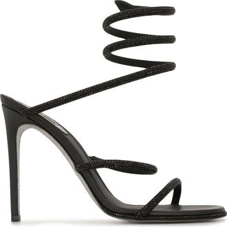 Rene Caovilla Cleo Crystal Embellished Sandals - Womens - Silk/Satin/Viscose