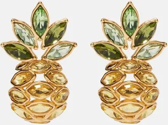 Oscar De La Renta Pineapple embellished earrings
