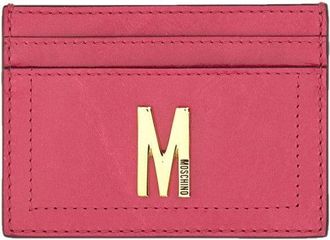 Moschino Card Holder With Gold Plaque