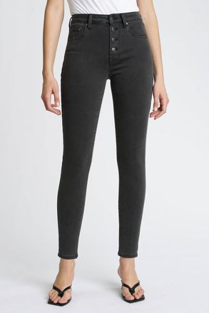 Pistola Denim Aline High-Rise Skinny Jeans In Black