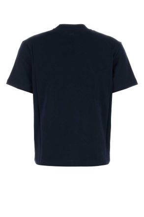 Ami Nightblue Exterior: Organic Cotton T-Shirt T-shirts And Polos