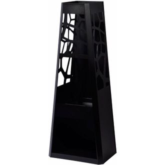 Dobar Da Giardino, Forno Camino, Design xl Rettangolare, da terrazza, Grande con Spazio per Legna da Camino, focolare in Acciaio Verniciato a Polvere