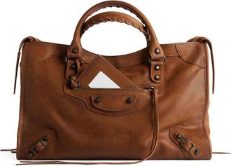 Balenciaga WomenS Le City Medium Bag In Caramel